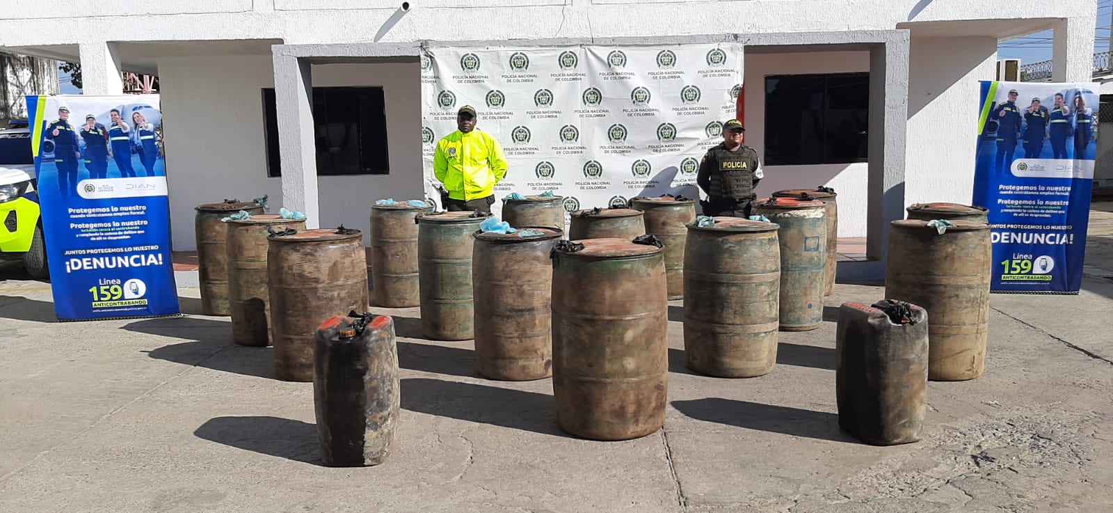 700 galones de Acpm venezolano fueron aprehendidos en el corregimiento de La Majayura