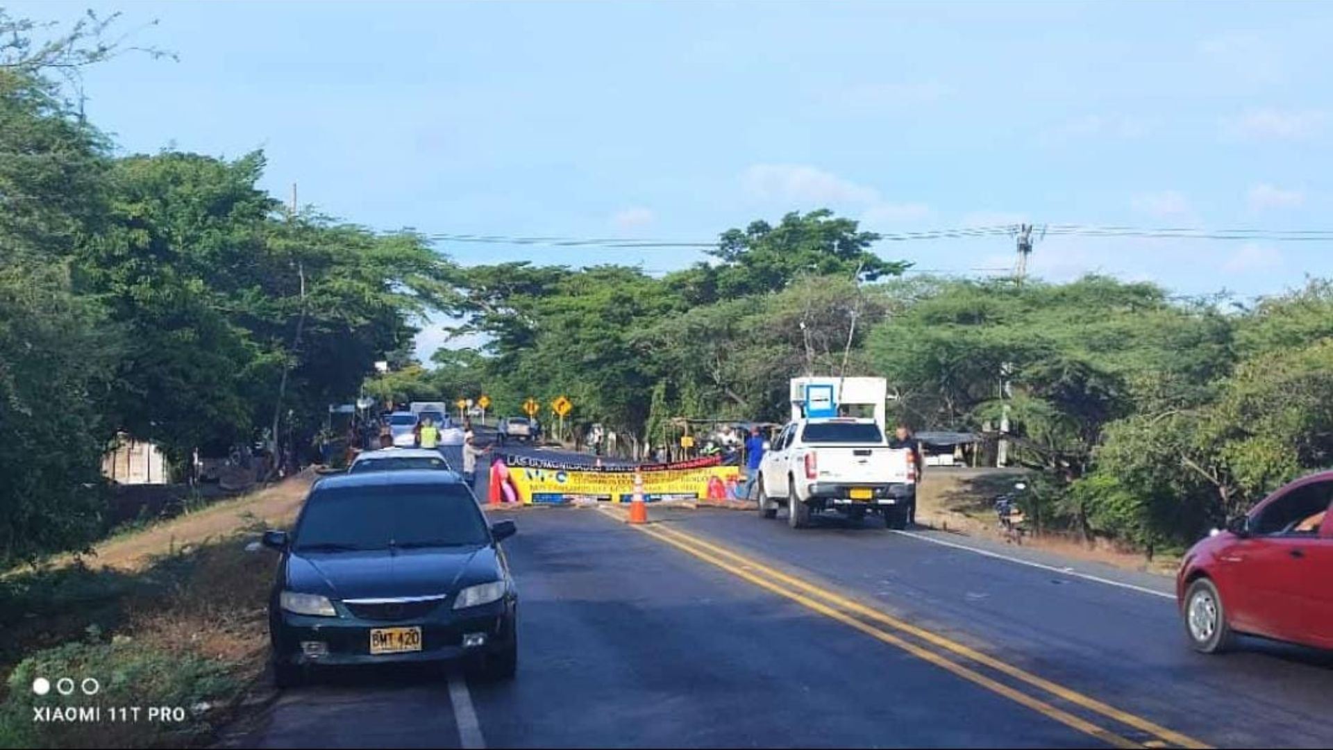 Levantan bloqueo en la vía Riohacha – Maicao para iniciar mesas de trabajo con Air-e y Alcaldía de Manaure