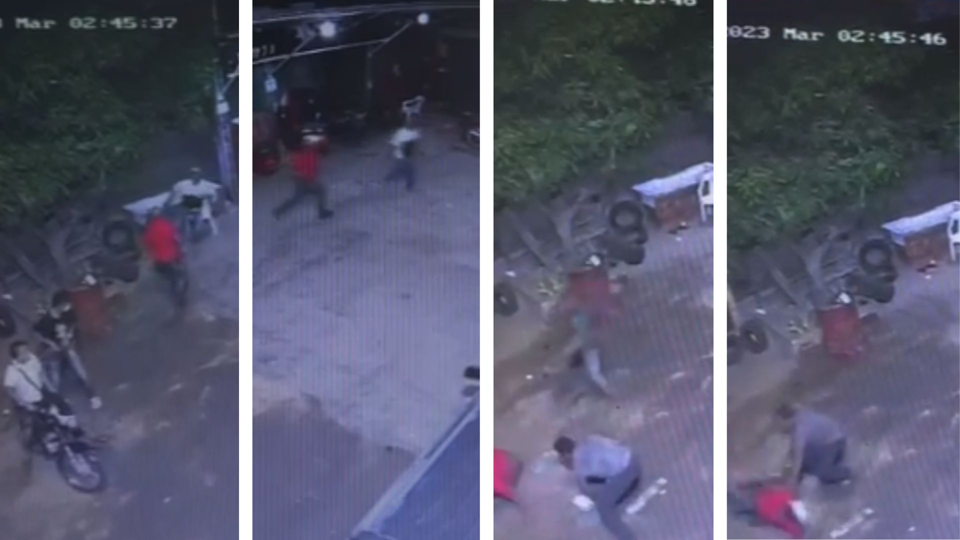 Tres sujetos intentaron atracar en una llantería y a uno de ellos le propinaron golpiza