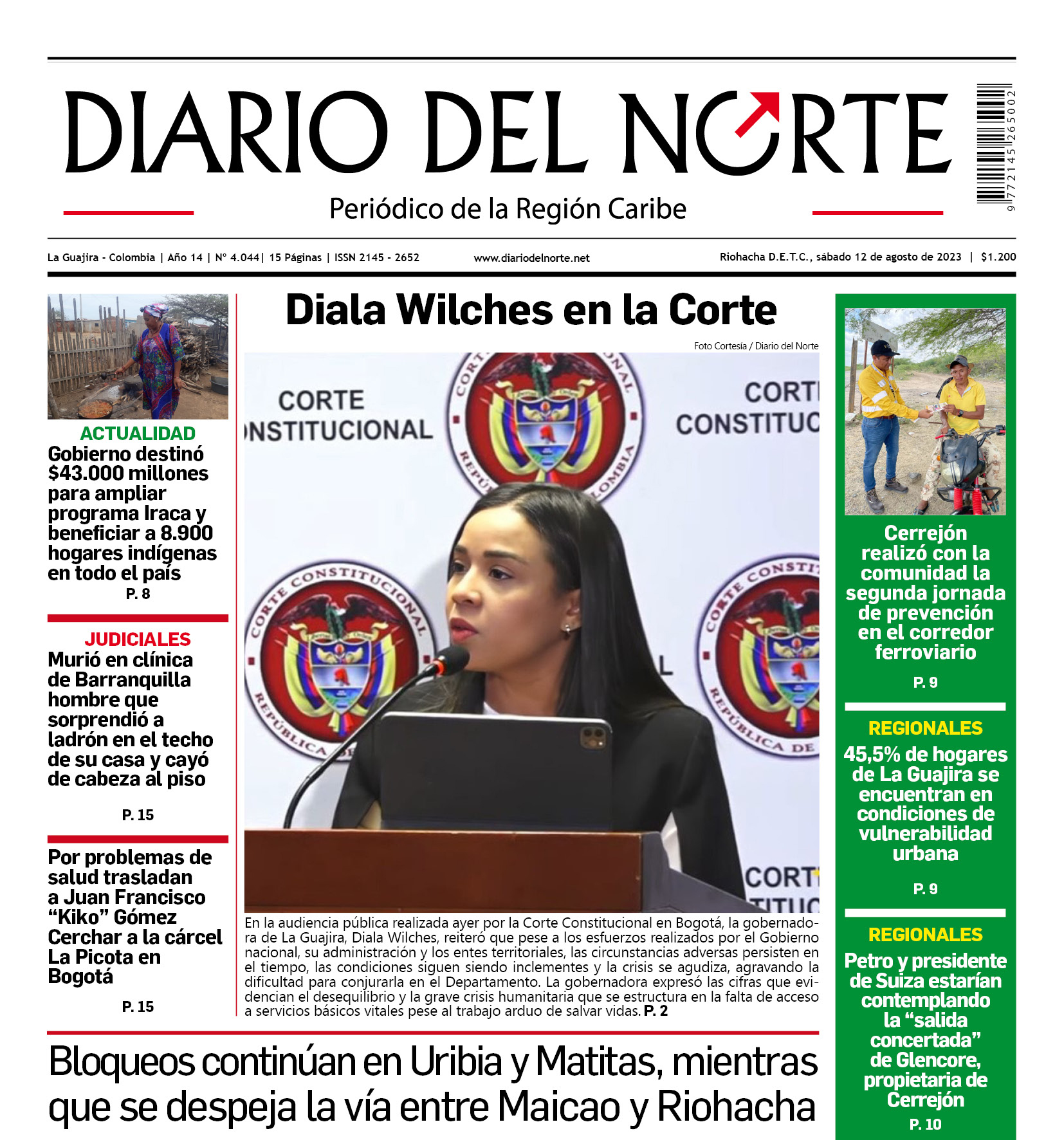 Esta es nuestra edición de hoy sábado 12 de agosto de 2023