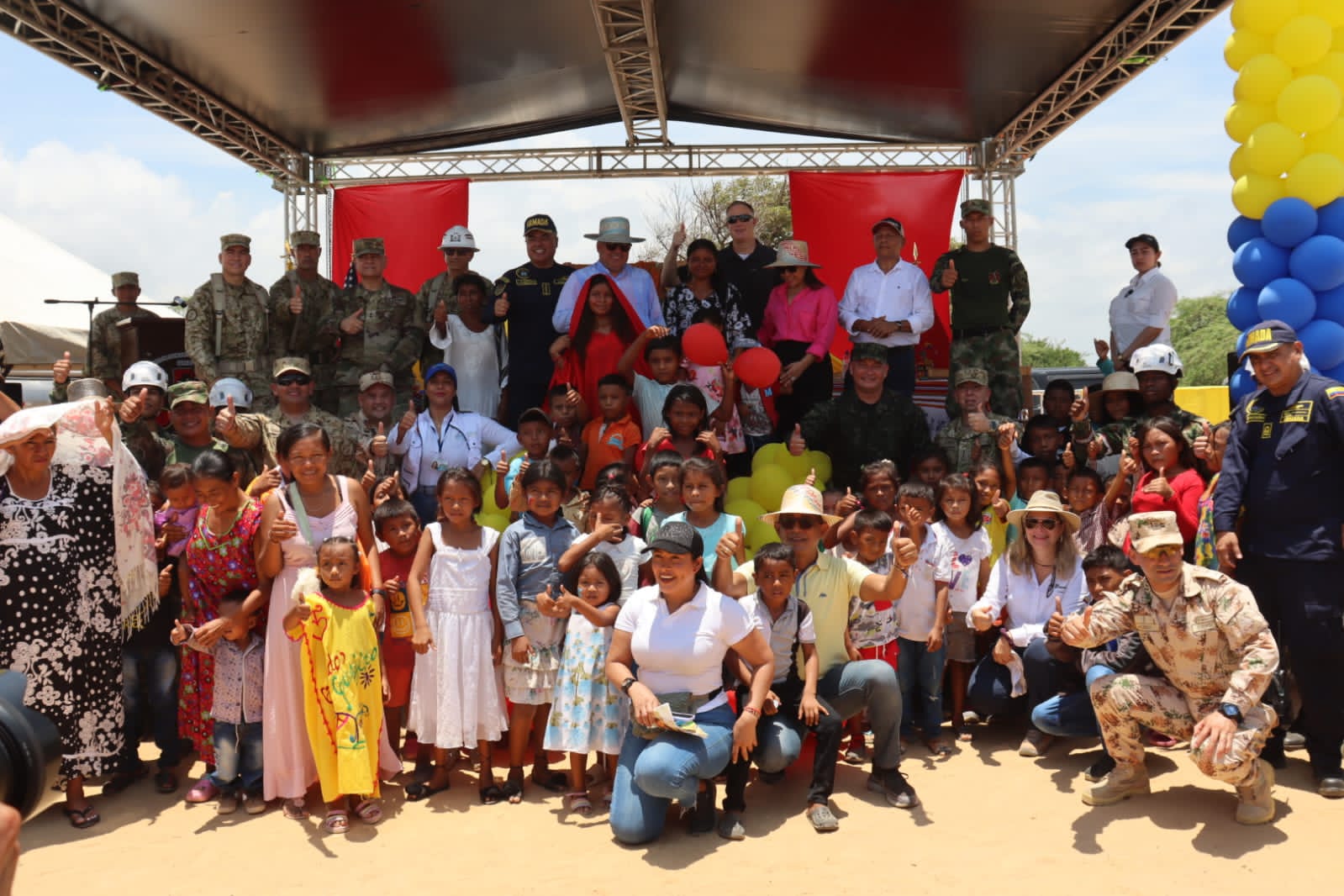 Ejército y misión médica de Estados Unidos llegan hasta comunidad wayuú de Riohacha