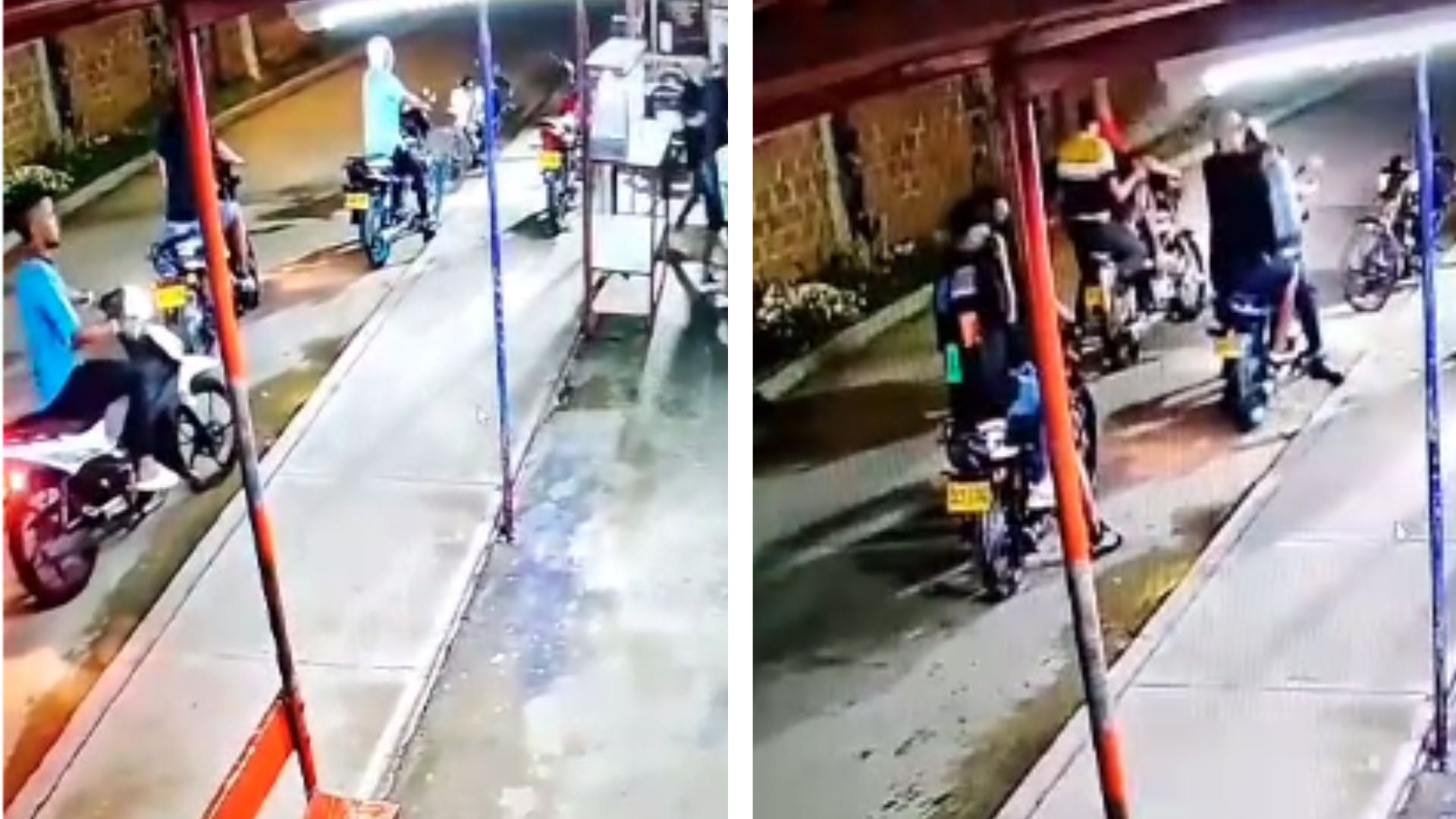 Banda de motoladrones que opera en manada hurta elementos de un puesto de comidas rápidas en Riohacha