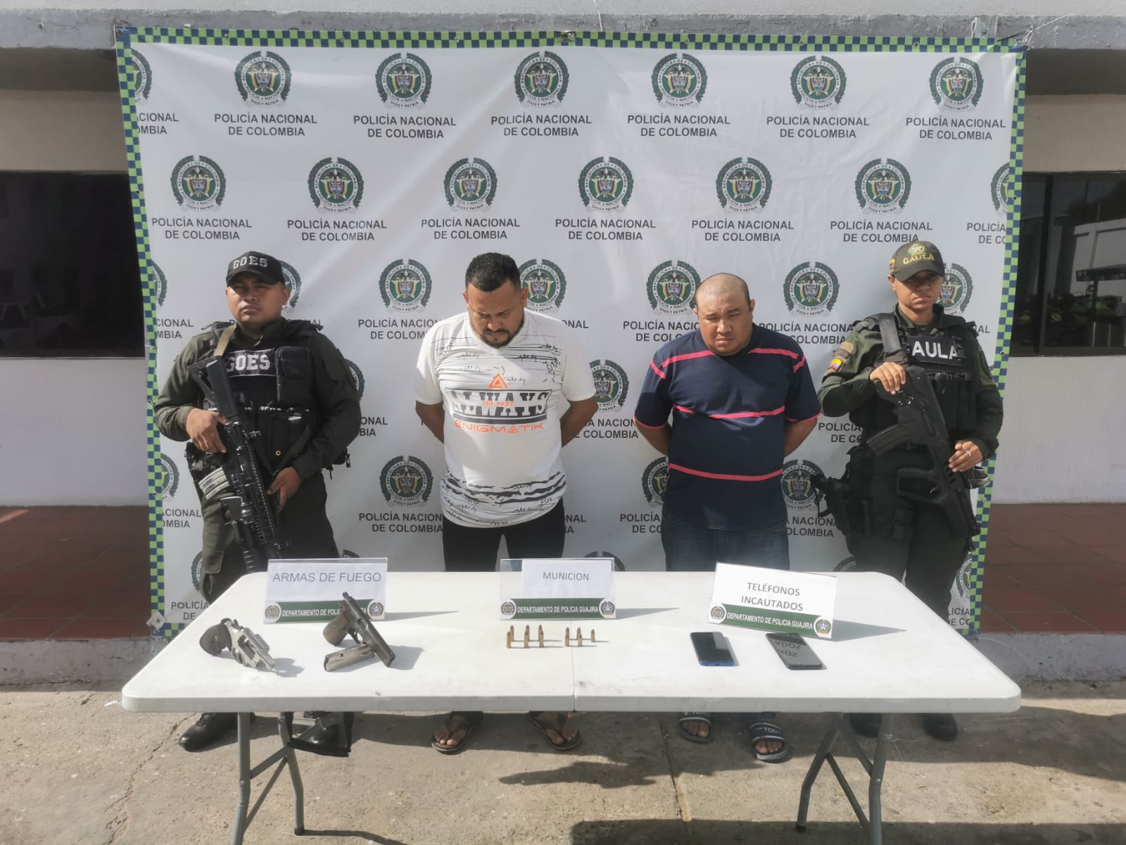 Capturan a alias Ángelo y ‘Rata’ presuntos integrantes del grupo delincuencial ‘Los Chilis’ en Maicao