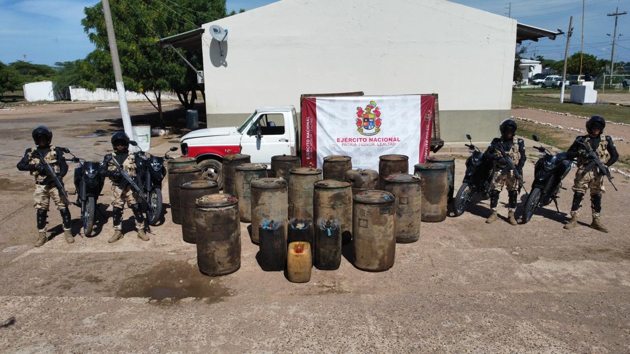 Incautan cerca de 900 galones de ACPM en operaciones contra el contrabando en Maicao