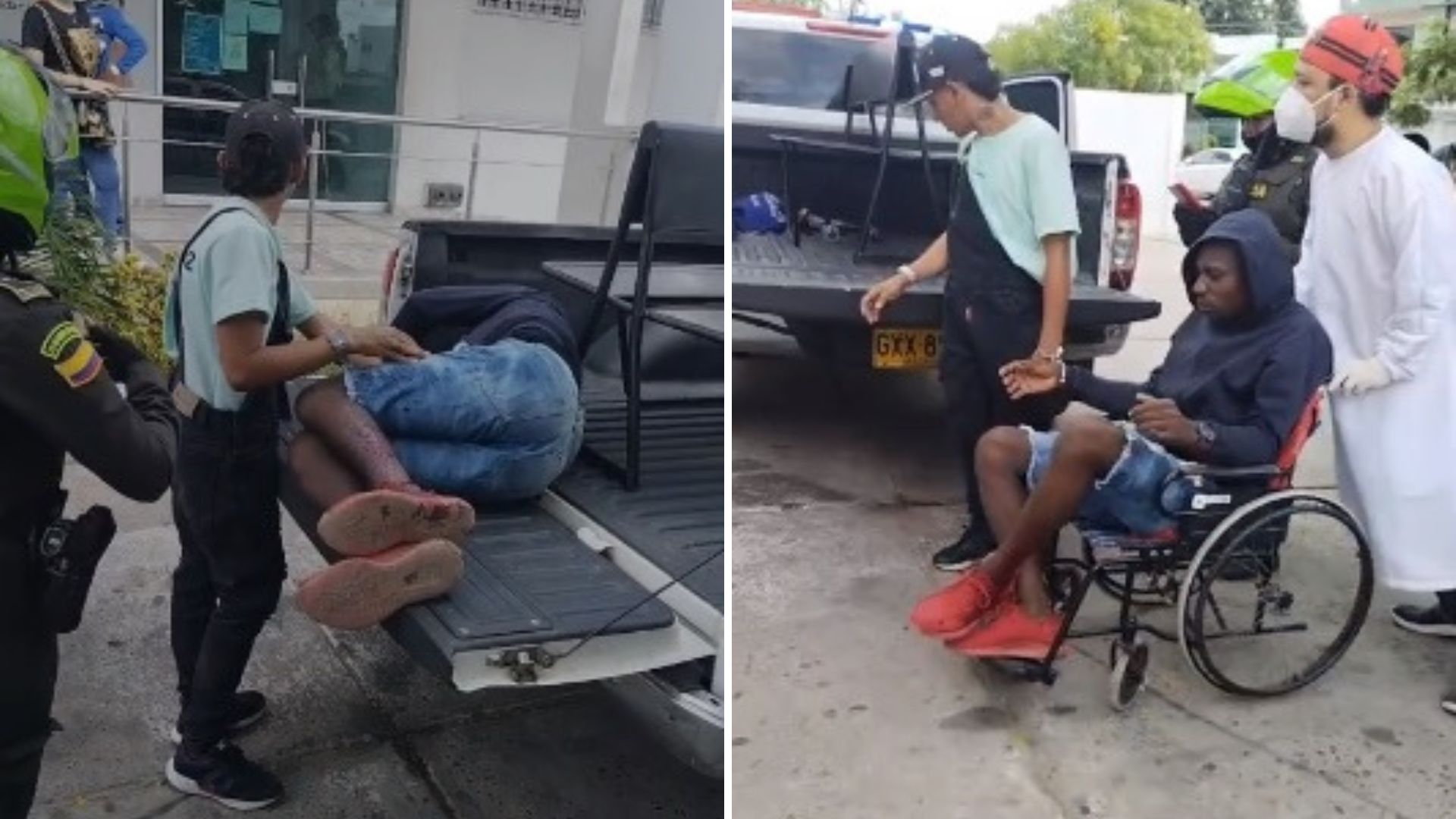 Dos jóvenes heridos en medio de enfrentamiento con policías en Riohacha
