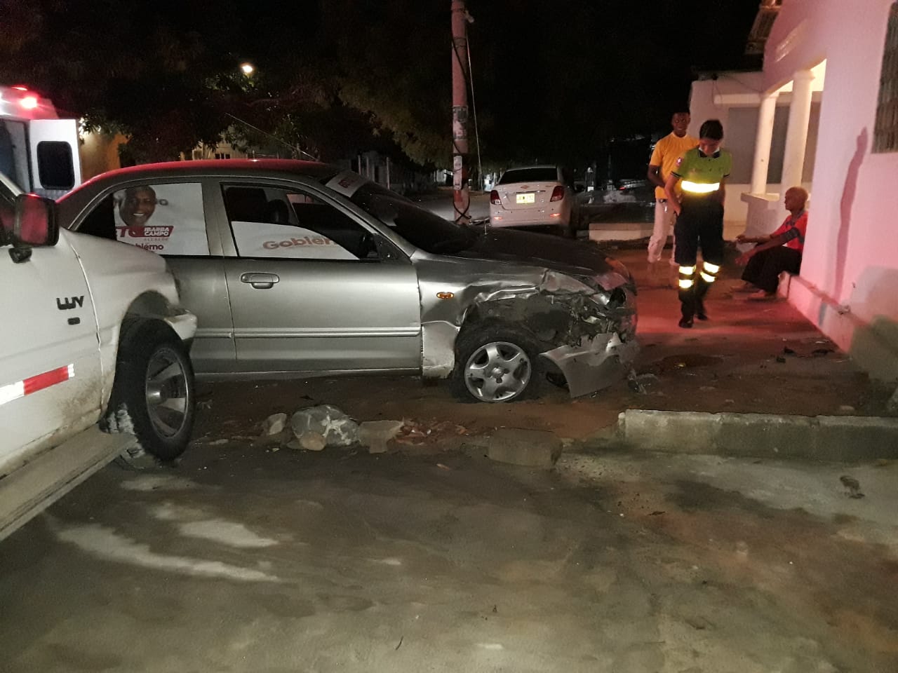 Dos accidentes de tránsito se registraron la madrugada del martes en Riohacha