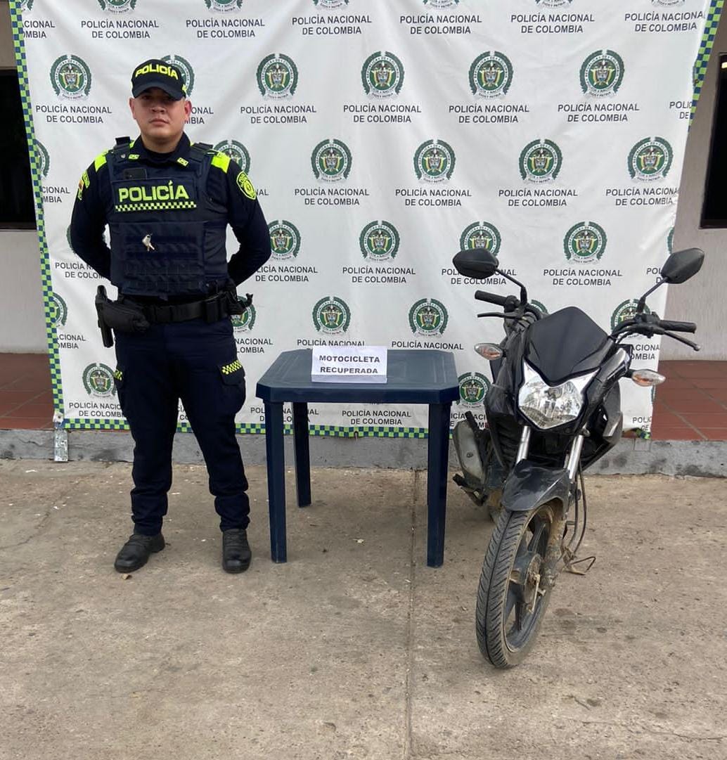 Recuperan en Maicao motocicleta hurtada mediante operativos de control