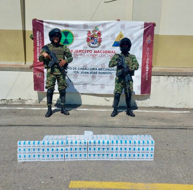 Decomisan más de 13 mil unidades de cigarrillos de contrabando en el sur de La Guajira