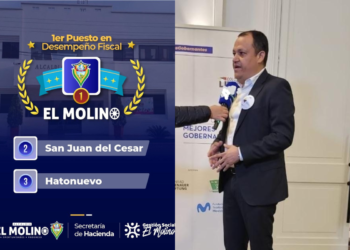 El Molino ocupa el primer lugar en desempeño fiscal, según ranking del DNP