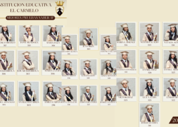 Estudiantes con excelentes resultados en las pruebas Icfes 2023, en la Institución Educativa El Carmelo