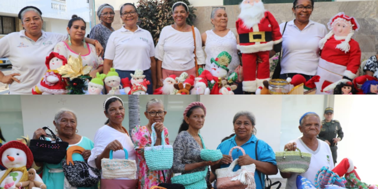 Adultos Mayores de Barrancas exponen trabajos en manualidades