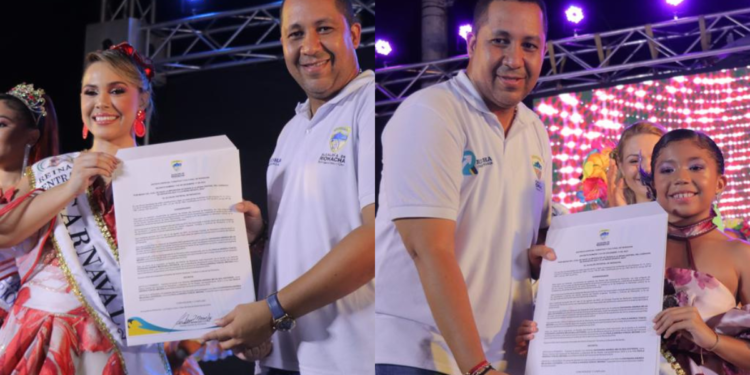 Imponen Banda a reina central e infantil del carnaval de Riohacha 2024