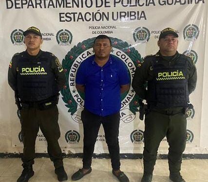 Hombre es capturado en Uribia por porte ilícito de arma