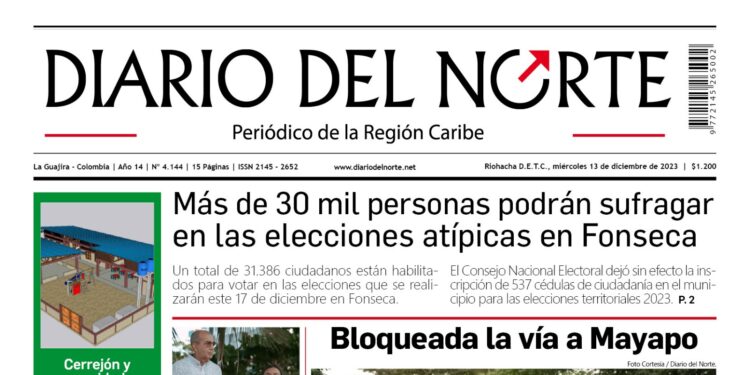 Esta es nuestra edición de hoy miércoles 13 de diciembre