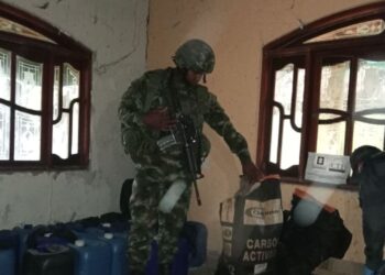 Golpe a las finanzas del Clan del Golfo: En Tierralta, desmantelan laboratorio para la fabricación de cocaína  