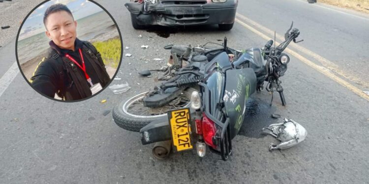 Vigilante wayuú perdió la vida al chocar su moto contra un automóvil en la vía Fonseca – Distracción