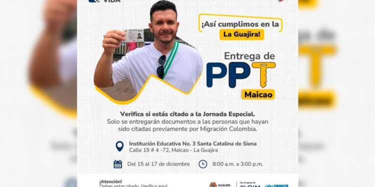Jornada especial de entrega de permisos a población migrante en Maicao