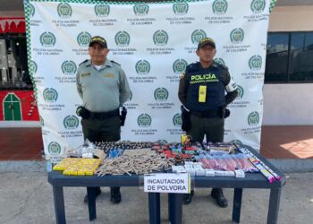 Policía incauta gran cantidad de pólvora en el Centro de Maicao