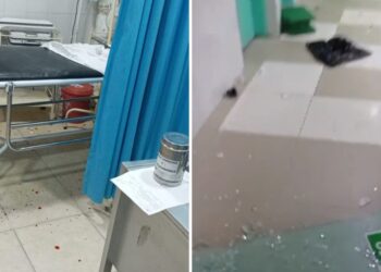 Vandalizan la sala de Urgencias del Hospital Santo Tomás de Villanueva