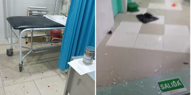 Vandalizan la sala de Urgencias del Hospital Santo Tomás de Villanueva