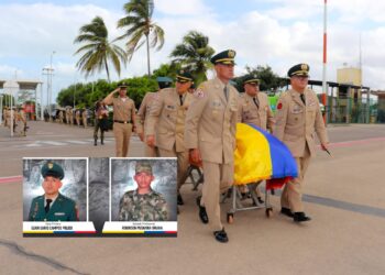 Soldados asesinados en enfrentamiento con el ‘Clan del Golfo’ fueron despedidos con honores en Riohacha