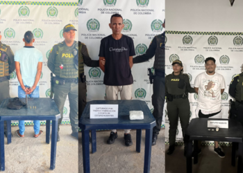 Capturados por tráfico de estupefacientes y por porte de elementos de arma de fuego