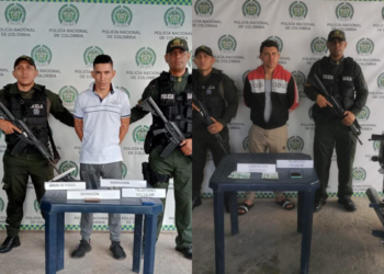 Dos capturados en flagrancia por el delito de extorsión en el municipio de Maicao