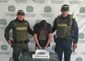 Policía Nacional captura a una persona con casi media libra de marihuana en Maicao
