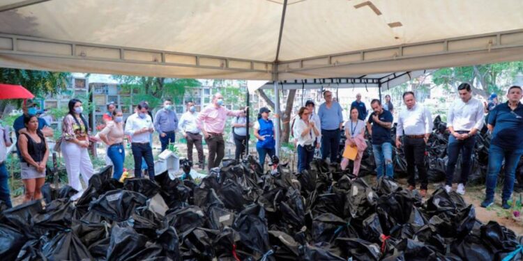 JEP y Unidad de Búsqueda de Desaparecidos han recuperado 211 cuerpos embolsados en el Cementerio de Cúcuta