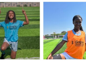 Leinys Torregrosa, la jugadora de Jóvenes Talentos Cerrejón que recorre diario 90 minutos en moto para ir a los entrenamientos