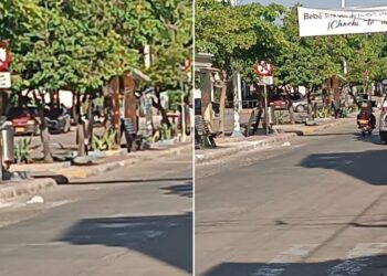 Durante recorrido por la calle Ancha de Riohacha  verifican buen estado de las señales de prohibición de alto volumen