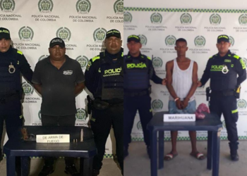 Capturados por tráfico de estupefacientes y porte ilegal de armas de fuego en Maicao