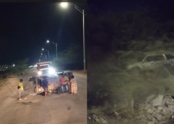 Fuerte accidente de tránsito en la entrada de Uribia deja varias personas heridas