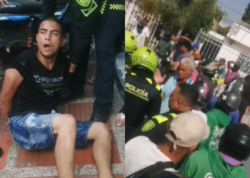 Presunto ladrón recibe fuerte golpizas por vecinos del centro de Riohacha