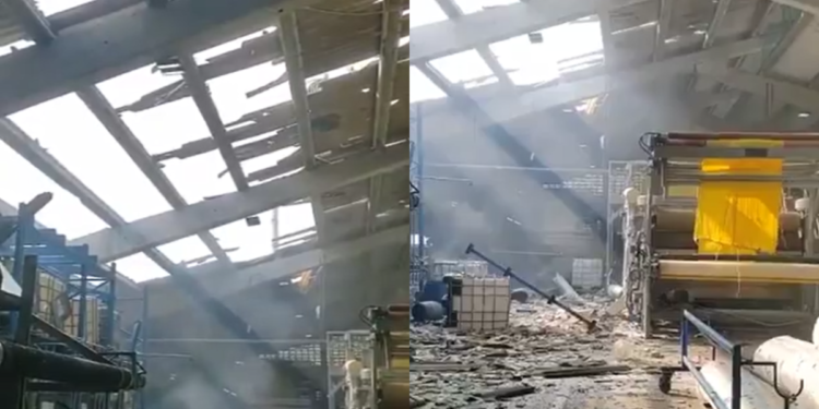 Reportan fuerte explosión en fábrica textil de Barranquilla