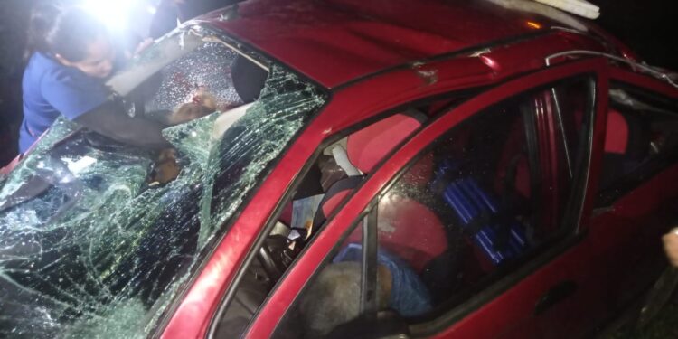 Dos muertos y tres heridos en accidente de tránsito en el sur del Cesar