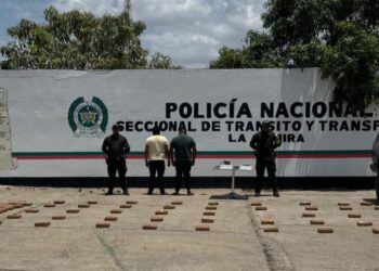 Autoridades capturan a dos personas e incautan 78 kilogramos de marihuana en Manaure