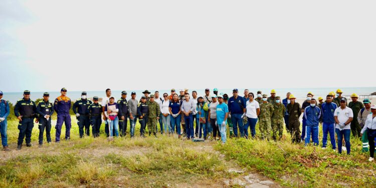 Gobernación de La Guajira adelantó acciones para mitigar erosión costera en Riohacha