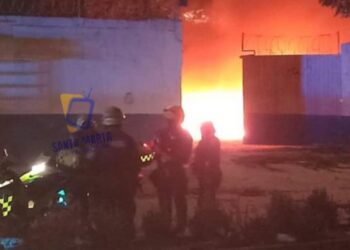 Habitantes de varios sectores prendieron fuego a instalaciones de Air-e en Fundación, Magdalena
