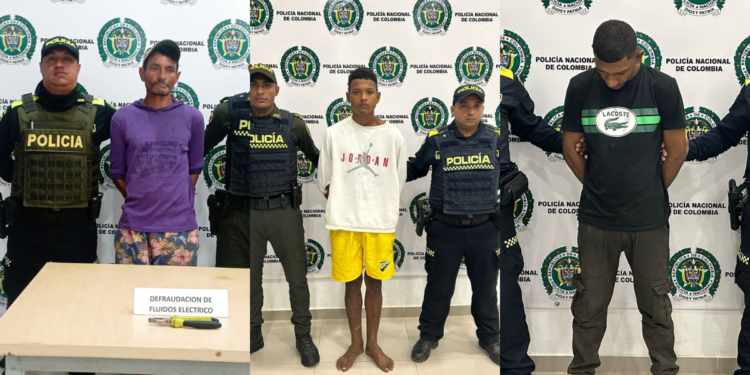 Capturados tres hombres por diferentes delitos en Riohacha