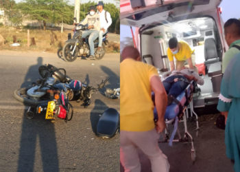 Dos heridos en accidentes de tránsito uno a la salida de Valledupar y otro a Maicao