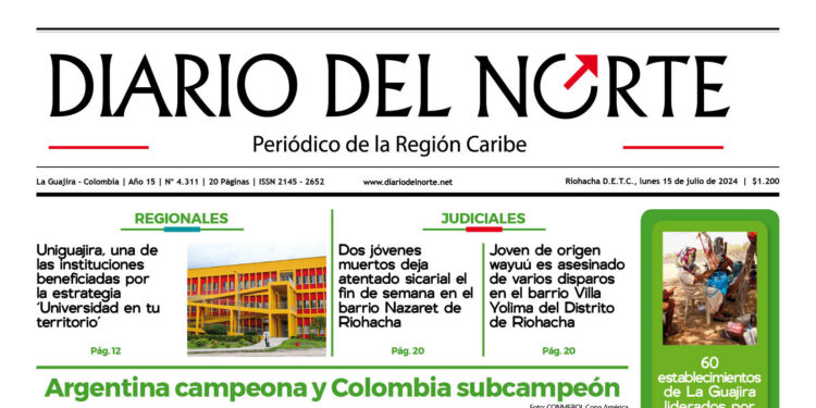 Esta es la edición del lunes 15 de julio de 2024