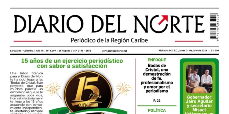 Esta es la edición del lunes 01 de julio de 2024