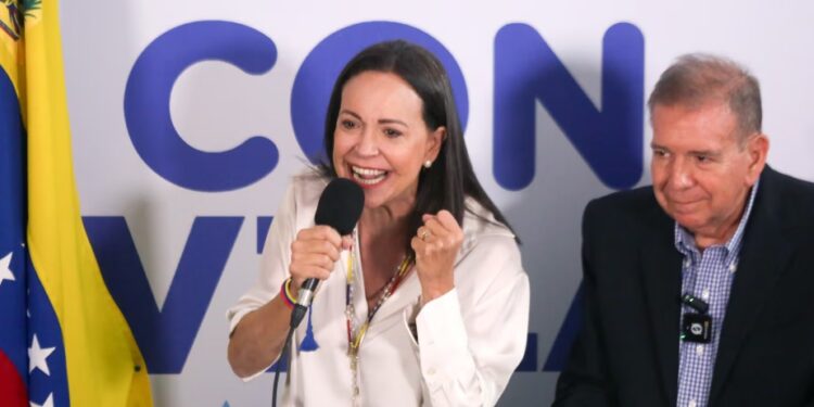 María Corina Machado presentó página web donde publican las actas que dan como ganador a Edmundo González