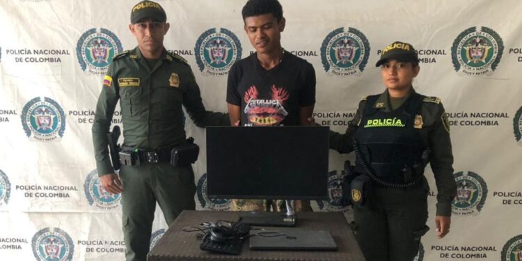 Lo capturaron en flagrancia hurtando dos computadores y dos ventiladores en San Juan del Cesar