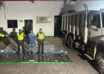 LaPolicía Nacional realizó un operativo donde se  incautaron 620 paquetes de clorhidrato de cocaína