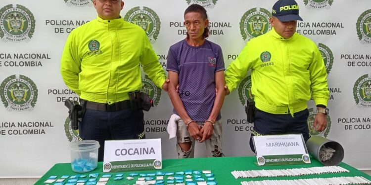 Capturan a alias “El Flaco” por presunto microtráfico en el barrio Nuevo Horizonte de Riohacha