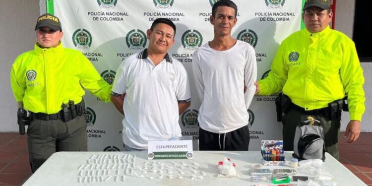 Capturan a alias “El Indio” y “Veneco” por el delito de tráfico de estupefacientes en Maicao