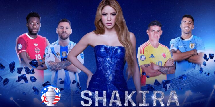 Shakira será la artista principal de la Conmebol Copa América USA 2024