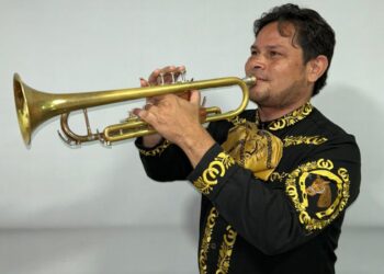 Delio Fernando Pérez Becerra, trompetista de mariachi en Valledupar